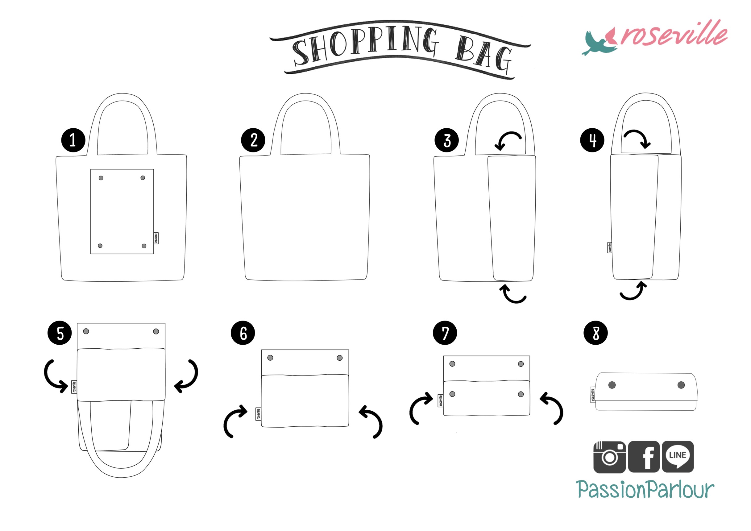 How to fold a shopping bag
