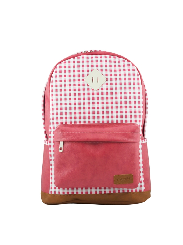 Gingham - Pink White