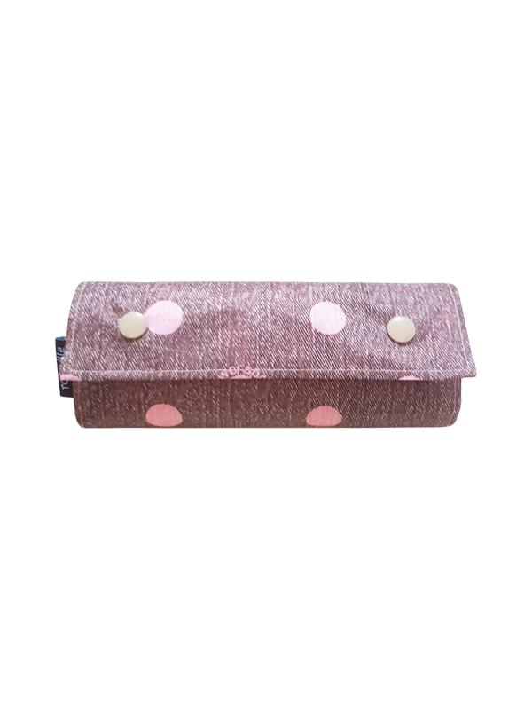Denim Polka Dot - Brown Denim Polka Dot - Brown