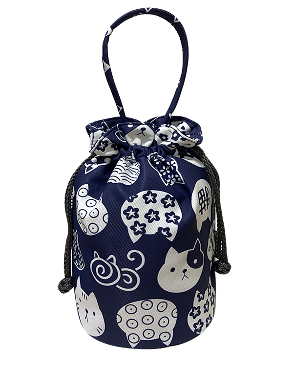 Japanese Cat - Dark Blue