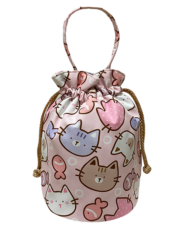 Cat and Fish - Pink