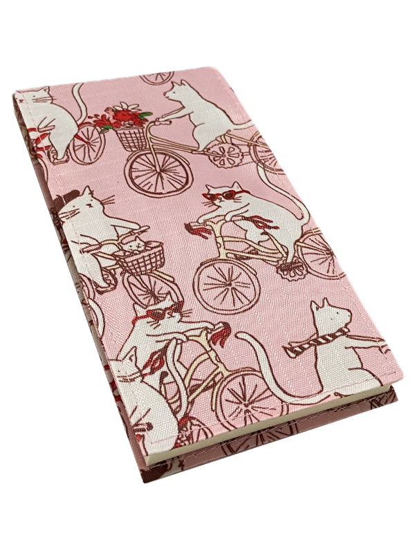 Cats ride  bicycles - Pink